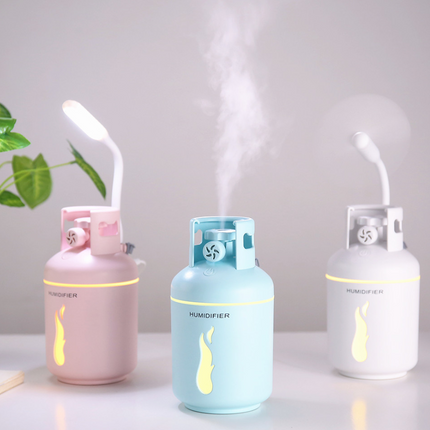Multifunctional gas tank humidifier