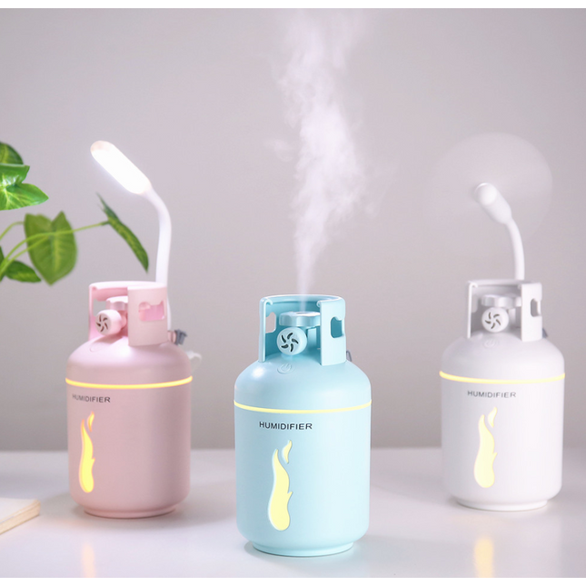 Multifunctional gas tank humidifier