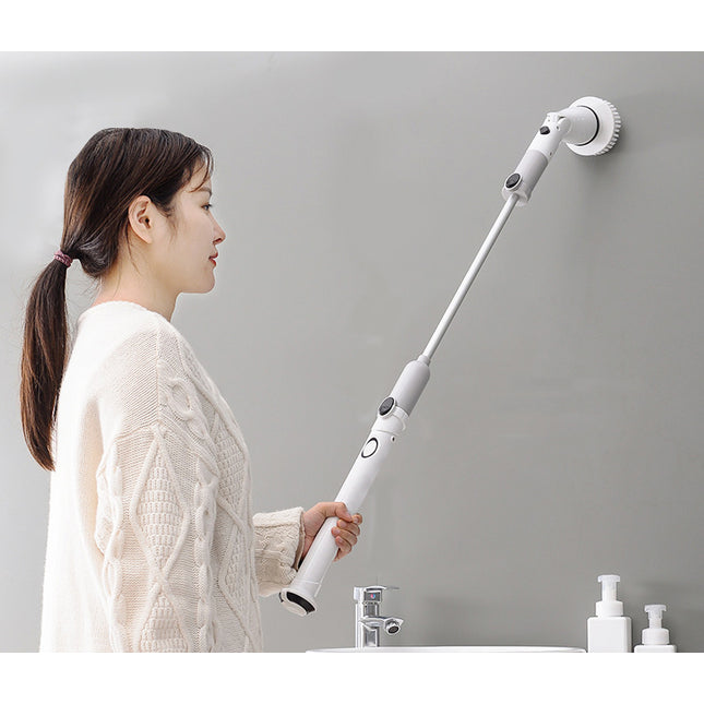 Kitchen Cleaning Tools Multifunctional Wireless Rechargeable Long-handle Retractable Waterproof Electric Cleaning Brush