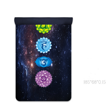 Yoga beginner fitness mat three-piece cushion children yoga equipment non-slip tasteless suede dance mat fancy mat