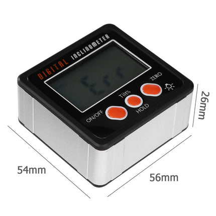 Digital inclinometer angle measuring tool