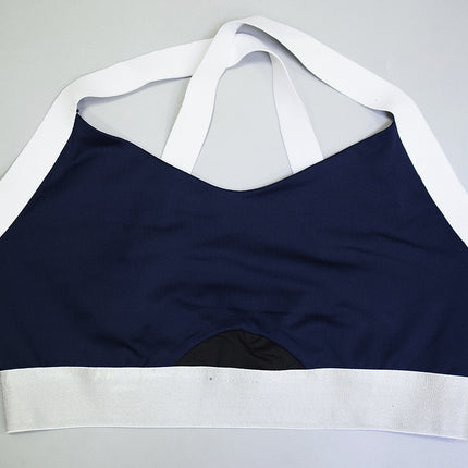 Offset yoga fitness vest trousers