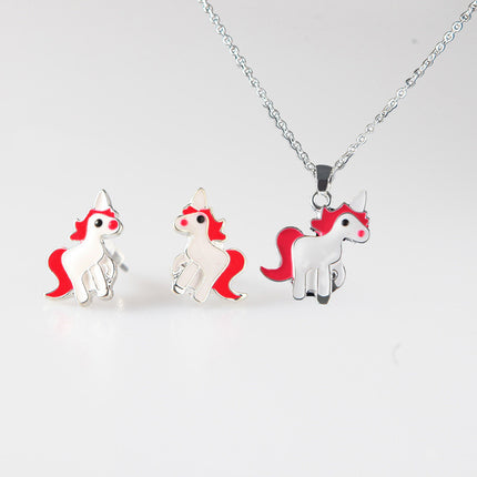 Alloy pony jewelry set