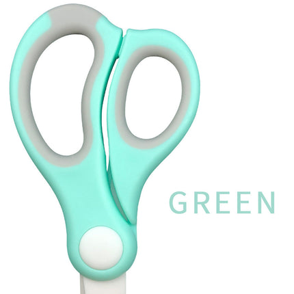 Baby Ceramic Scissors Portable Baby Food Supplement Scissors With Cutting Sleeve