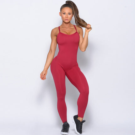 Onesie Sexy Sleeveless Fitness Wear With Straps
