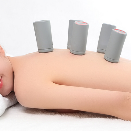 Electric Silicone Cupping Therapy Equipment Full Body Massage EMS Pulse Massager Suction Jar Pressure Vacuum Cupping Health Care