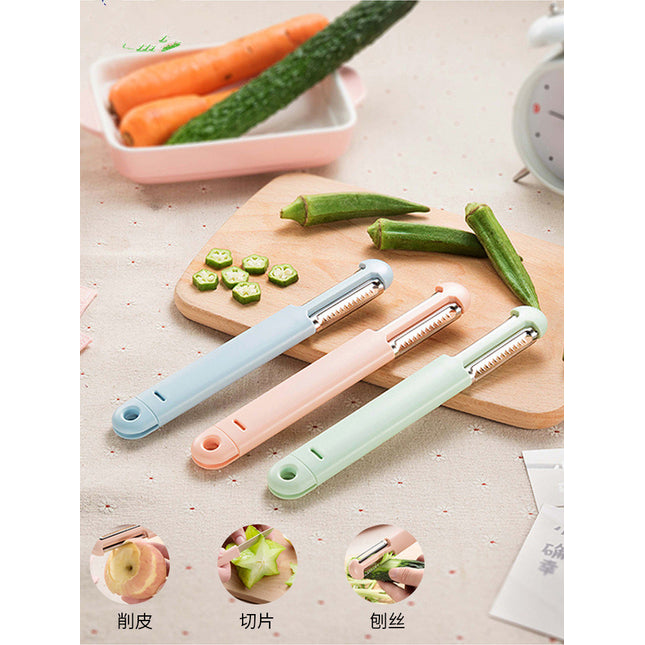 Portable Stainless Steel Peeler Fruit Knife Multi-functional Kitchen Tool