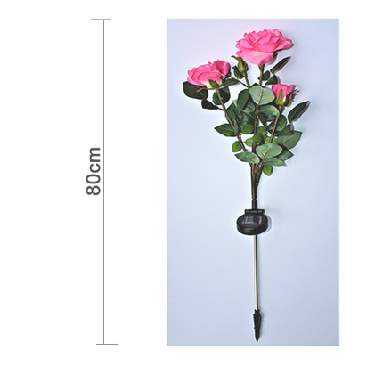 Solar rose lamp 3LED plug in the sun nen light garden garden light lawn light
