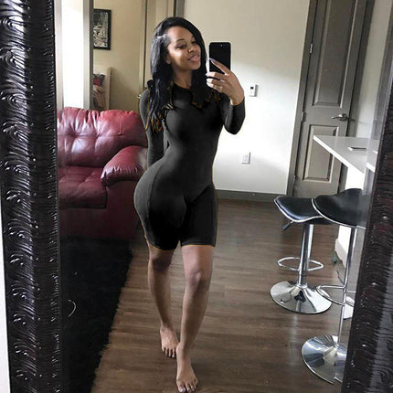Sports running fitness jumpsuit shorts
