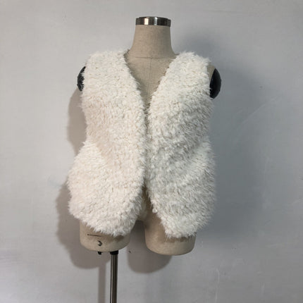 European and American Plush Waistcoat Vest Women Women's Clothing