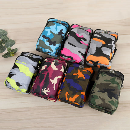 Running Sports Camouflage Mobile Phone Arm Water Repellent Wrist Bag
