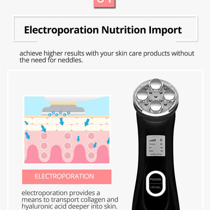 Facial care instrument with microneedles