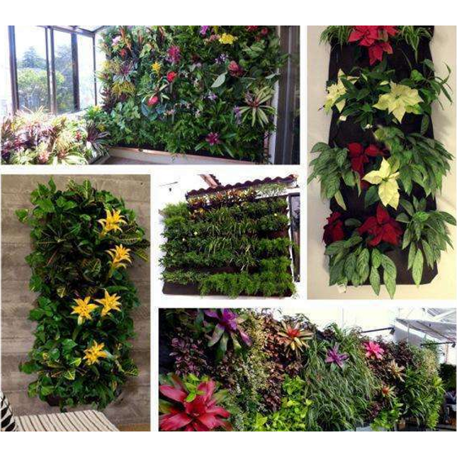 Wall Garden Hanging Planting Bags Vertical Outdoor Indoor Planter