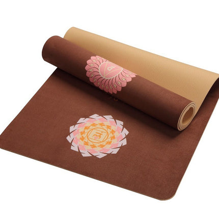 Yoga beginner fitness mat three-piece cushion children yoga equipment non-slip tasteless suede dance mat fancy mat