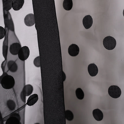 Cross-border Polka Dot Perspective Cardigan Long Shawl