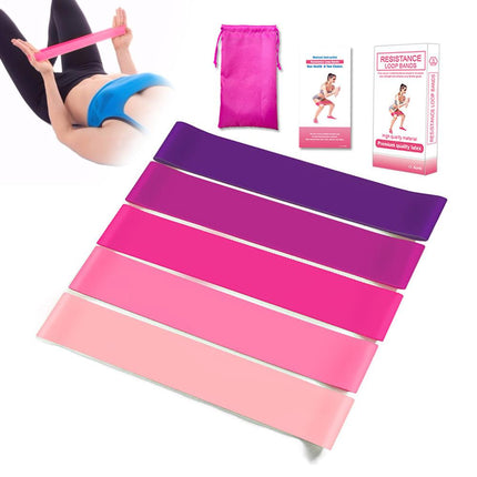 5 Colors Resistance Strap Yoga Resistance Rubber Bands Fitness
