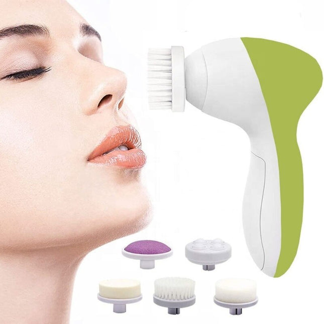 5 In 1face Cleansing Brush Silicone Facial Brush Deep Cleaning Pore