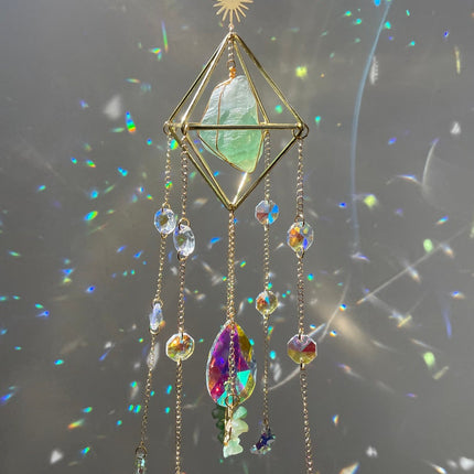 Crystal Hanging Sun Catcher Aurora Gem Crystal Prism