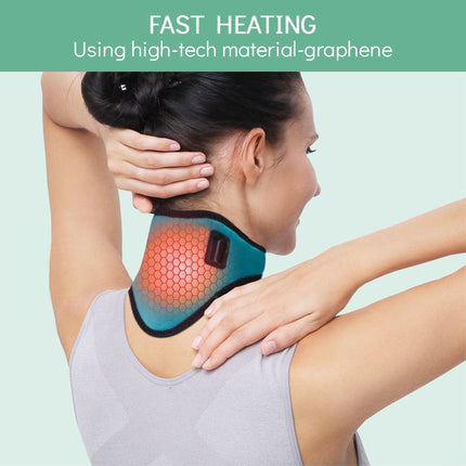 Portable Electric Heating Neck Brace Cervical Vertebra Winter Warm Fatigue Therapy Reliever Neck Pain Relieve Strap Moxibustion Health Care Tool