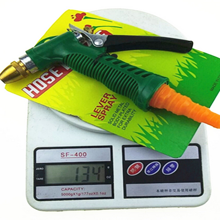 Adjustable high pressure copper head water gun watering car wash sprinkler