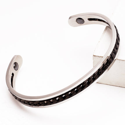 Health Care Colorful Inspirational Titanium Steel Bracelet Magnet