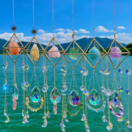 Crystal Hanging Sun Catcher Aurora Gem Crystal Prism
