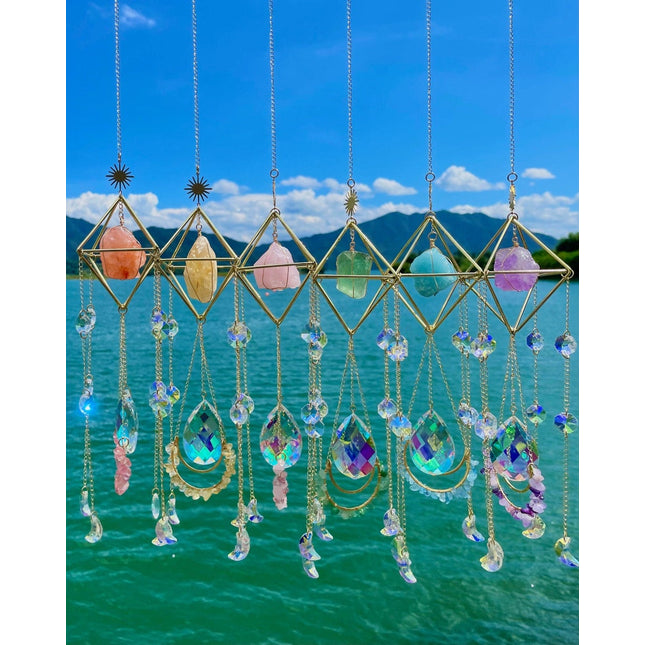 Crystal Hanging Sun Catcher Aurora Gem Crystal Prism