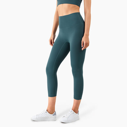 Peach Hips Fitness Cropped Pants