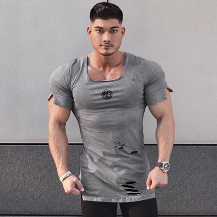Slim fit fitness short sleeve