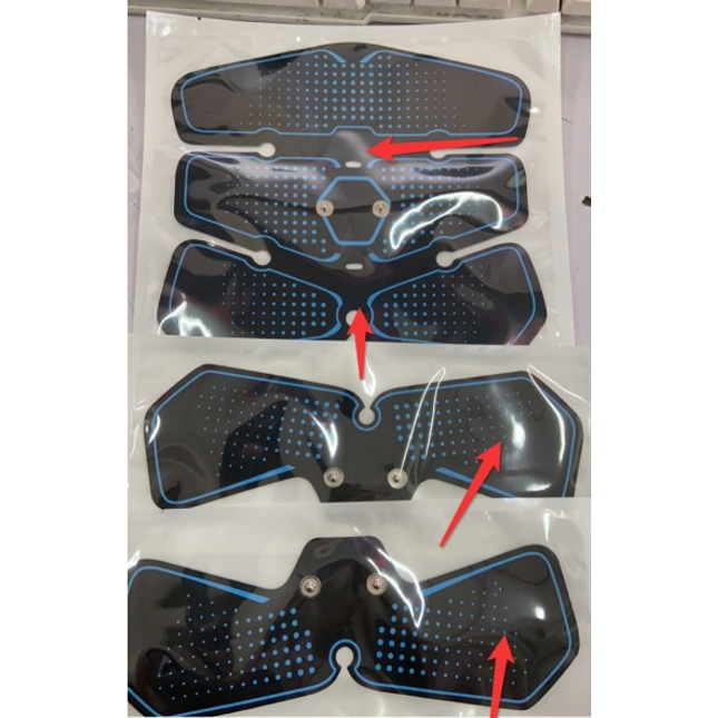 6 Pieces Abdominal Stickers Fitness Equipment Smart Belly-building Instrument Lazy Belly-building Belly-contracting Abdominal Muscle Sticker Pulse Massager