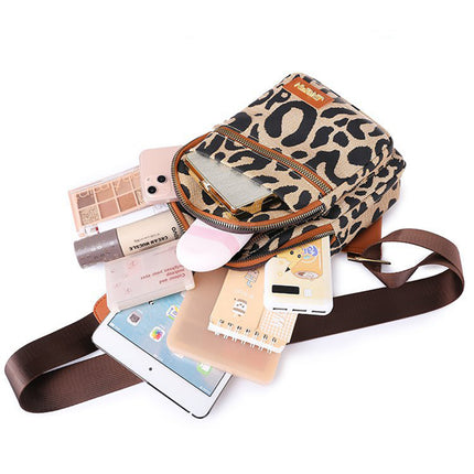 Leopard Print Sling Chest Bag