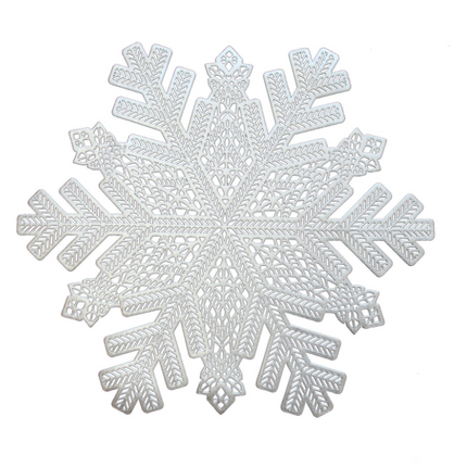 Kitchen Mat Snowflake Christmas Flower