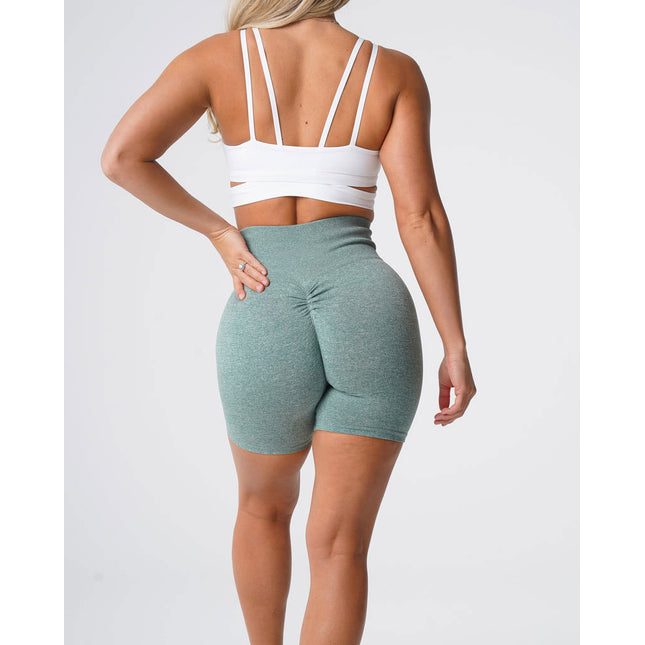 Show Waist Snowflake Seamless Fitness Yoga Shorts