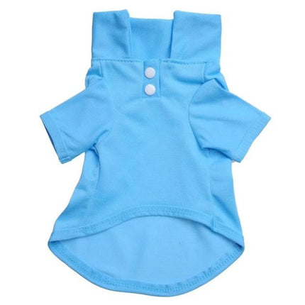 Pet Clothes Dog Solid color Polo Shirt