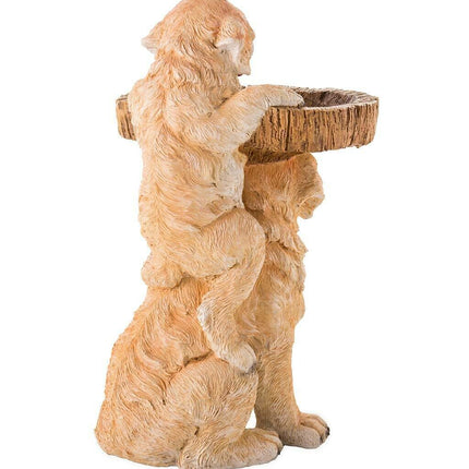 Garden Decoration Raccoon Resin Ornaments Handicraft Gardening Bird Drinking Ornaments