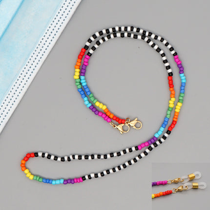 Glasses Face Mask Necklace Jewelry Bead Shoulder Strap Fashion Sunglasses Jewelry Cord