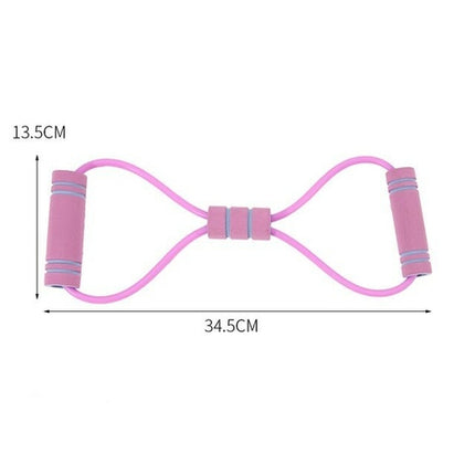 8 Word Chest Expander Rope Resistance Bands Elastic Fitness Gym