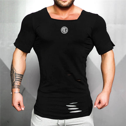 Slim fit fitness short sleeve