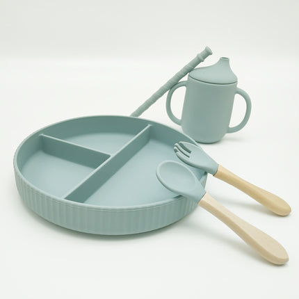 Silicone Food Supplement Plate With Large Capacity