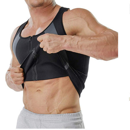 Men's zipper fitness top