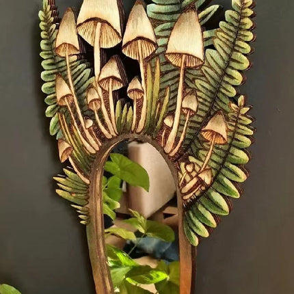 Mushroom Forest Mirror Home Garden Decoration