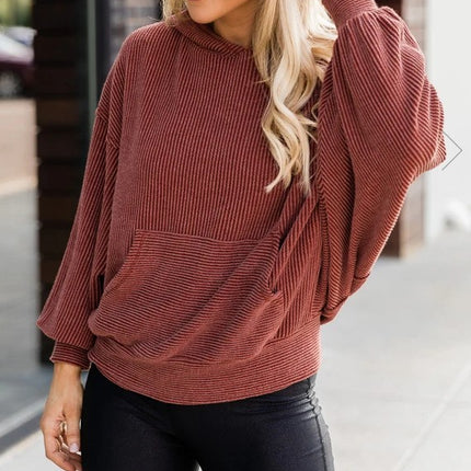 Women  Corduroy Hooded