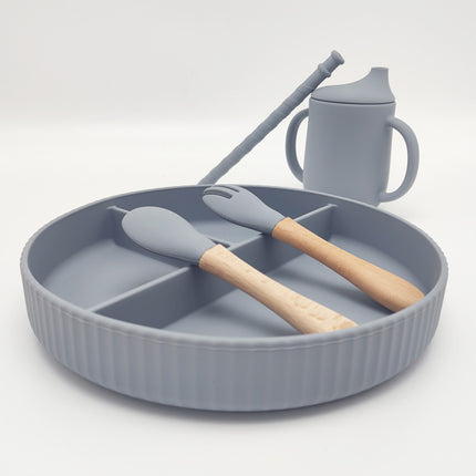 Silicone Food Supplement Plate With Large Capacity