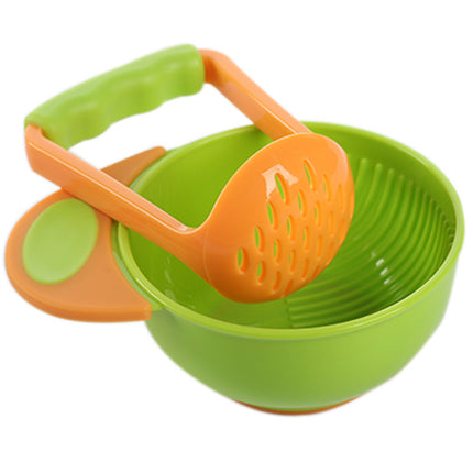 Baby Food Supplement Tool Grinding Bowl Supplementary Scissors Set