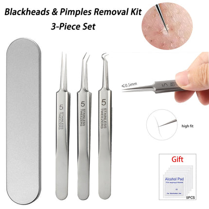 Blackhead Remover Tweezers Professional Ultra-fine No. 5 Acne