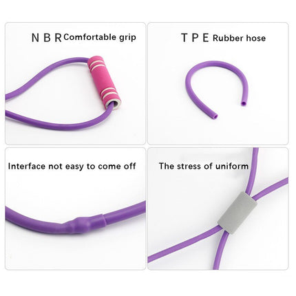 Chest Expander Eight-word Shoulder Beauty Back Device Pulling Rope