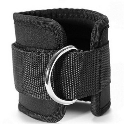 D Ring Ankle Anchor Strap Belt Gym Cable Attachment Thigh Leg Strap