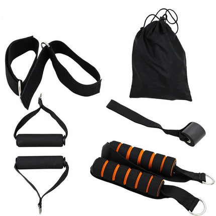 Exercise Resistance Band Handles Door Anchors Fitness Workouts Home