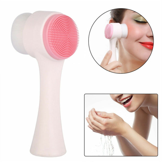 Face Cleaning Brush Double Side Face Massager Washer Facial Pore
