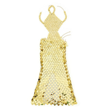 Fashion Shiny Sequins Dress For Women Shiny Sexy Sleeveless Backless